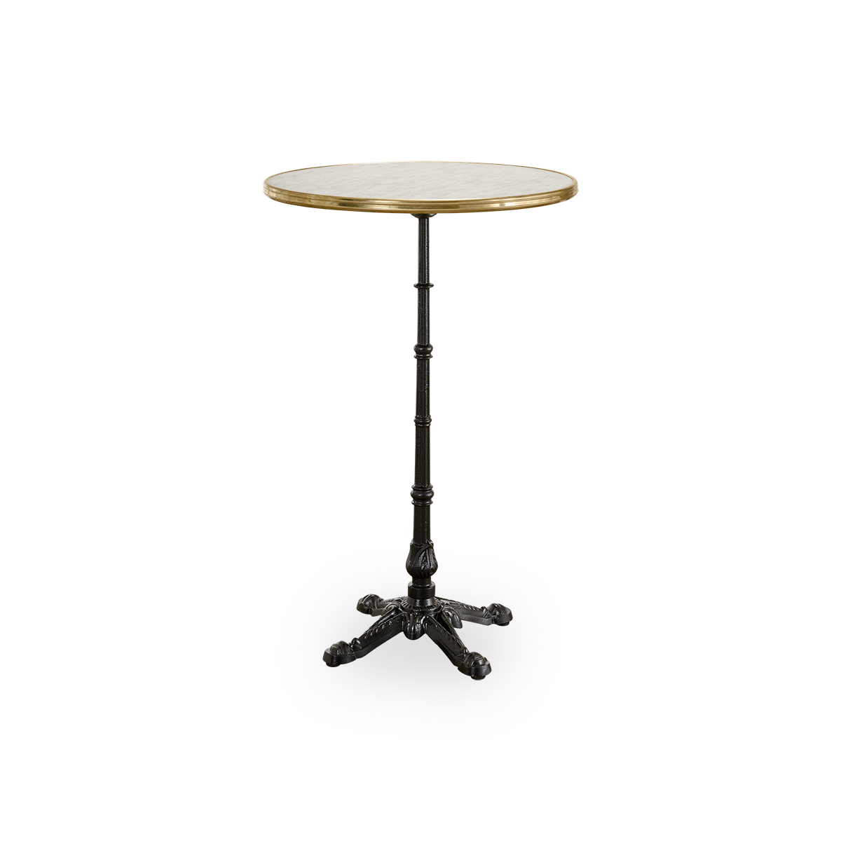 This is an image of Lyon Café Table base with teak top.