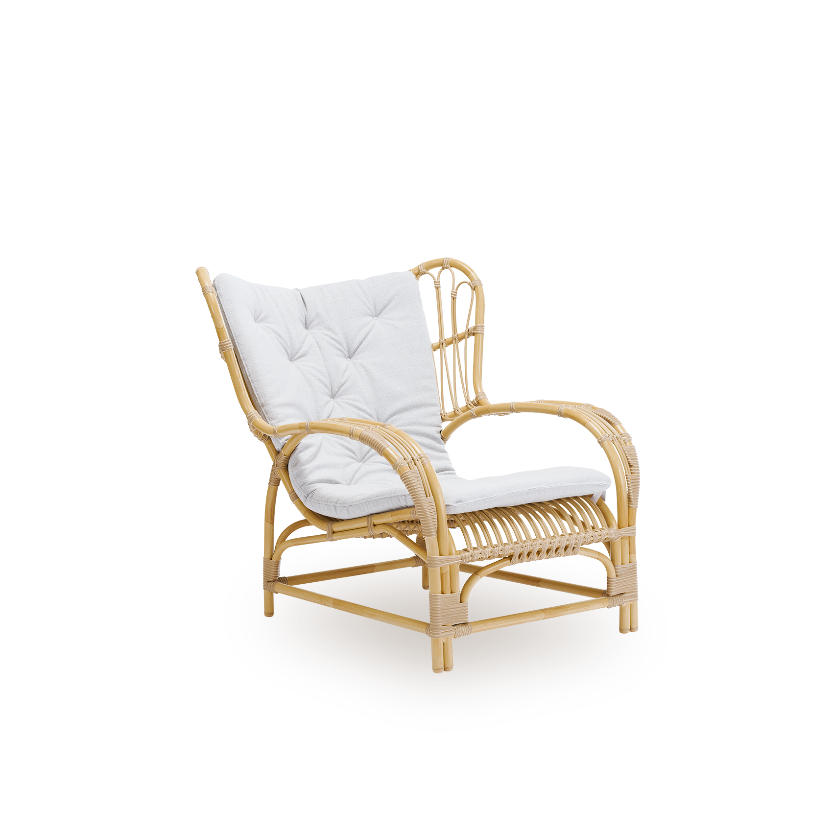 This is an image of Teddy seat cushion for outdoor use with A670 fabric.