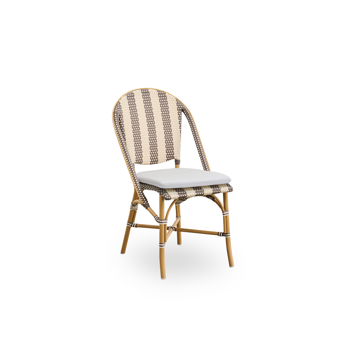 This is an image of Sofie seat cushion for outdoor use with A670 fabric.