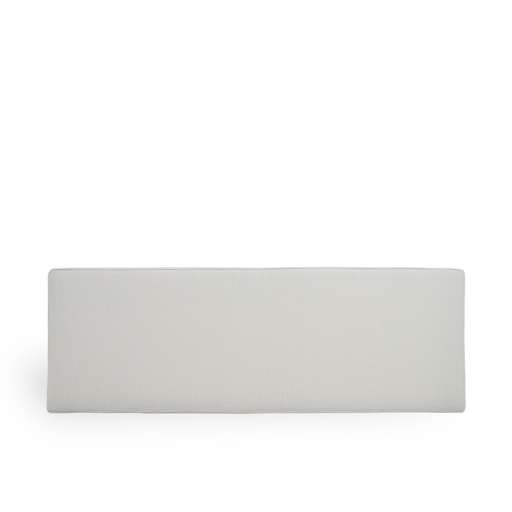Image of Seat cushion | St Catherine Exterior Teak Bench presented with white fabric