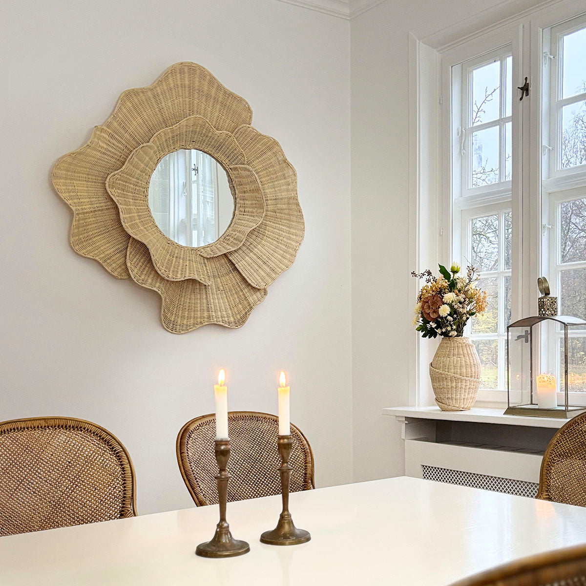 Floral Mirror H102 cm