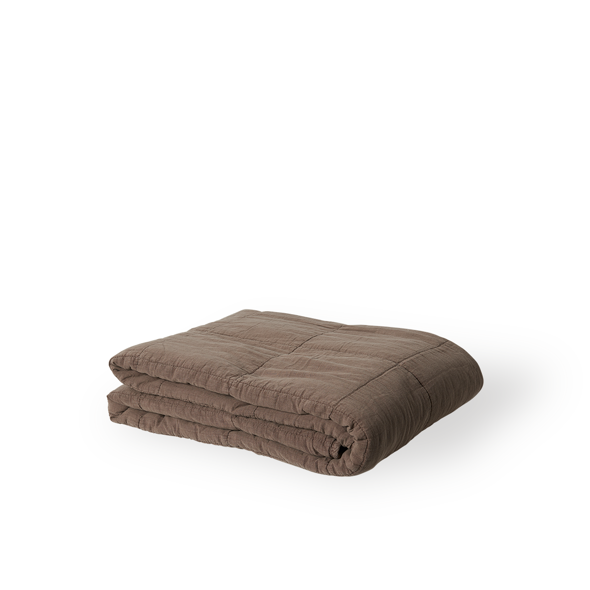 This is an image of ATX014CA plaid throw in cappuchino.