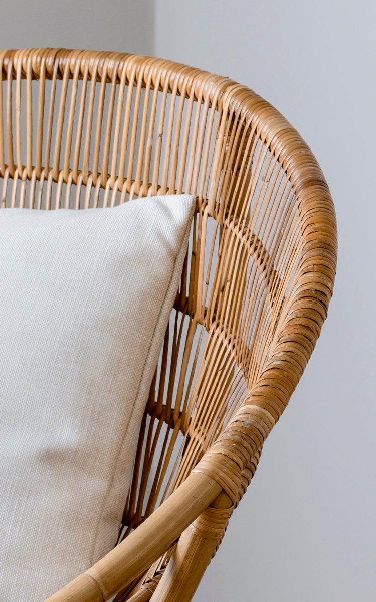 Rattan wicker chair | Franco Albini | Luna Lounge Chair - Sika