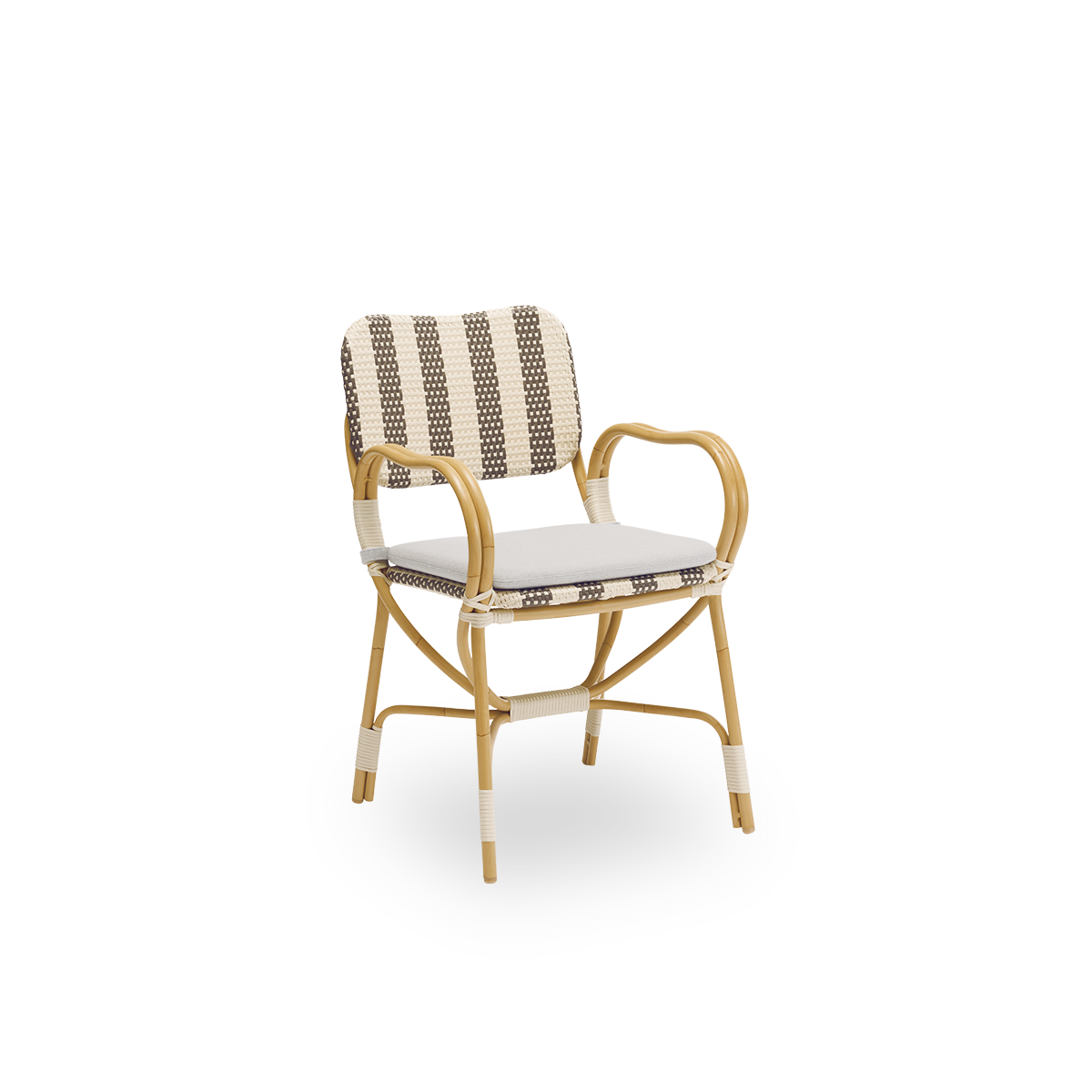 This is an image of Bistro chair seat cushion for outdoor use with A670 fabric.