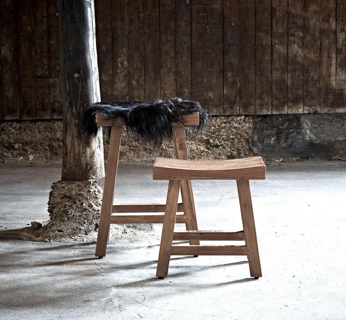 Charles Teak Stool