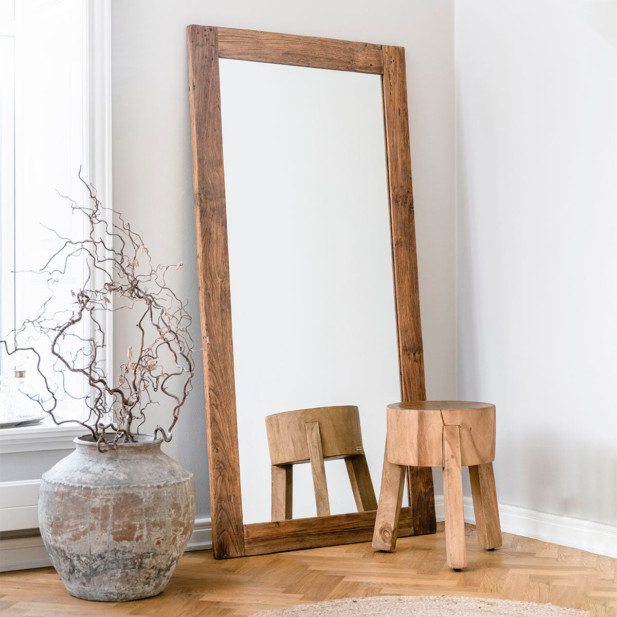 Lucas Teak Mirror 180 cm