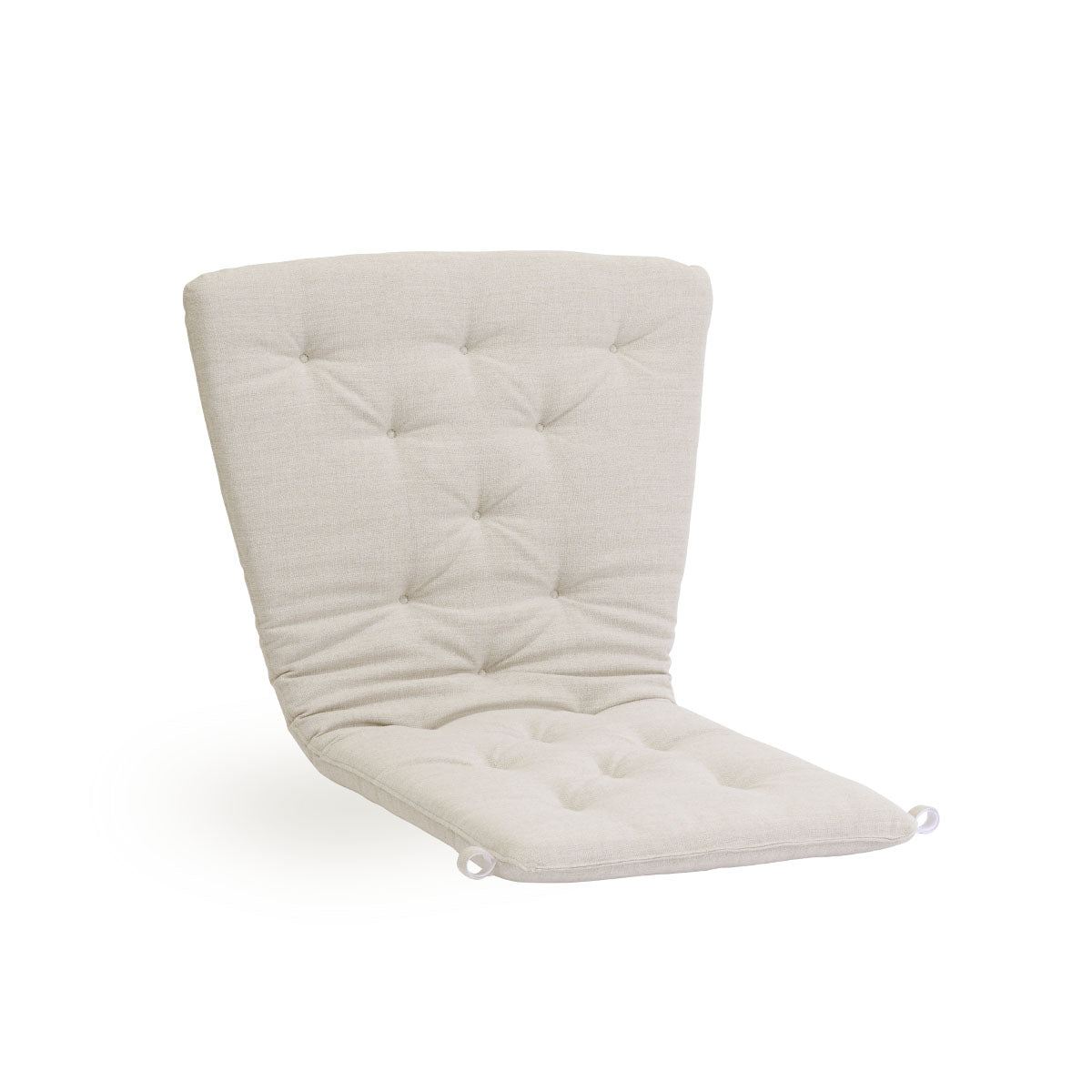 Image of Seat- and back cushion | Teddy Lounge Chair presented with beige fabric