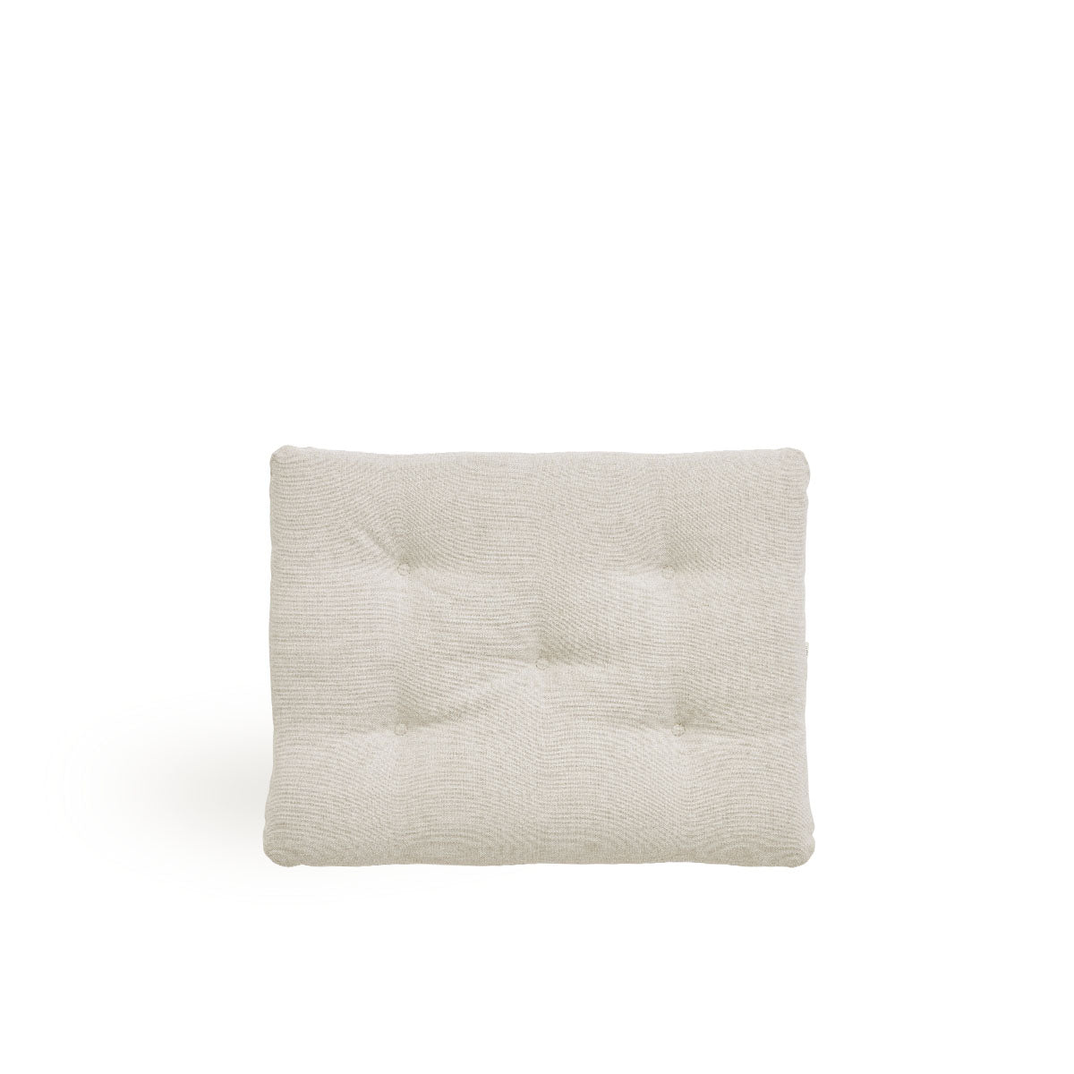 Image of Seat cushion | Teddy Footstool presented with beige fabric