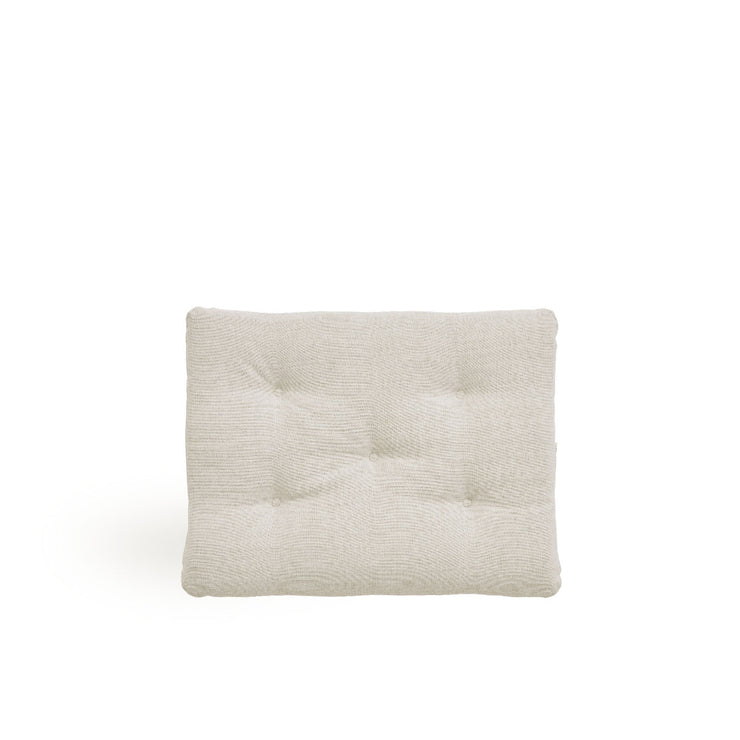Image of Seat cushion | Teddy Footstool presented with beige fabric