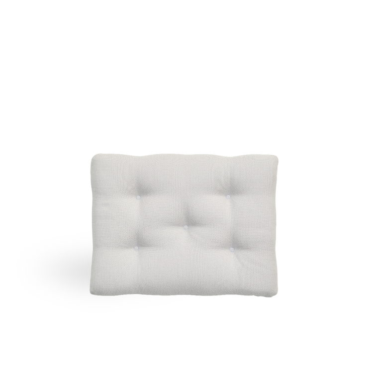 Image of Seat cushion | Teddy Exterior Footstool presented with white fabric