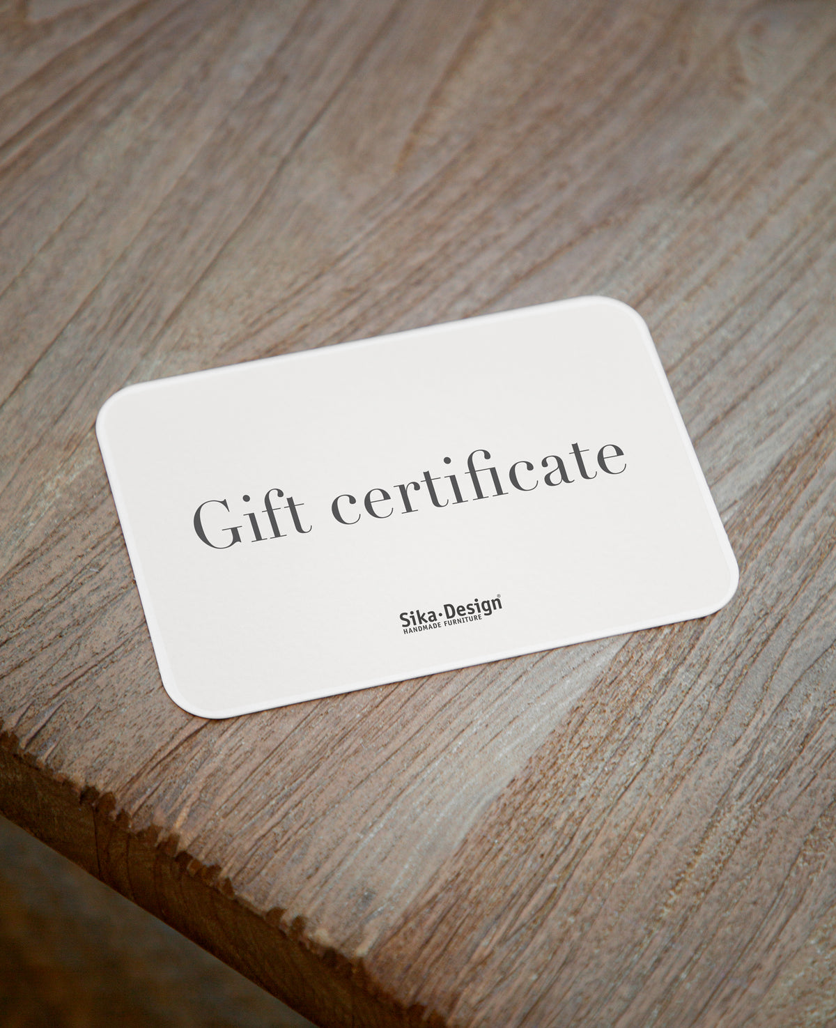 Gift certificate